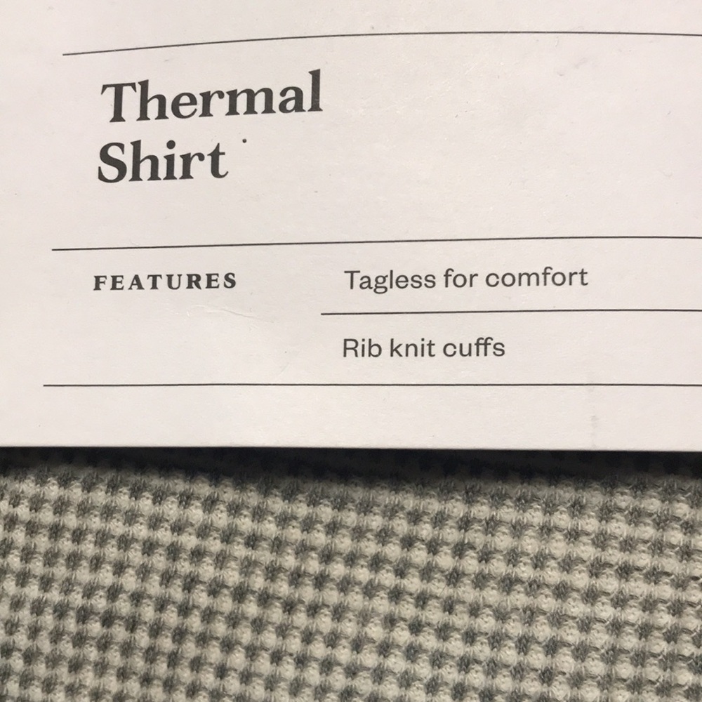🐠Goodfellow & Co Mens Thermal Rib Knit Base Layer Long Sleeve Tee | NWT - Picture 3 of 5